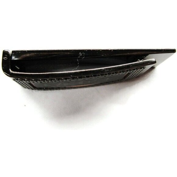 "MEL" Initial Engraved Money Clip Black Stainless Steel Credit Card Cash ID - Picture 5 of 7